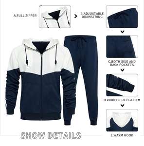 Survêtements pour hommes de haute qualité en polaire respirante de taille XL avec logo et caractéristiques grande taille pour l'hiver à bon prix - Product Image 4