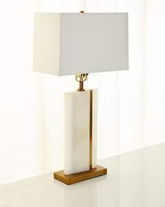 Lámpara de mesa decorativa para hotel, lámpara LED de metal, hierro, blanco, AC, moderna, 80, cristal, reloj LED de dominó, novedad - Product Image 5