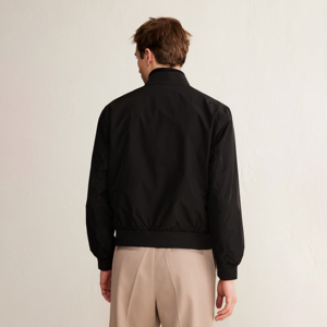 Chaqueta Bomber de hombre de alta calidad Chaqueta de invierno de lona de diseño personalizado con logotipo frontal-Producto de venta al por mayor - Product Image 2
