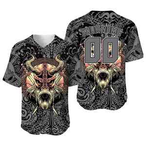 Logotipo personalizado SPORTS WORLD Uniforme de béisbol para hombres Conjunto de alta calidad 100% Poliéster Transferencia de calor Impreso Béisbol transpirable - Product Image 1