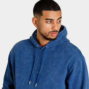 Vente en gros de sweat à capuche délavé de qualité tie dye impression 3d sweat à capuche délavé à l'acide coton lourd éponge française surdimensionné sweats à capuche pour hommes - Product Image 2