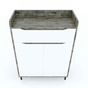 Meuble à chaussures au design minimaliste avec pieds en fer et tiroirs en bois de caoutchouc - Dimensions 80x35x110 (cm) - KG68031 - Product Image 5