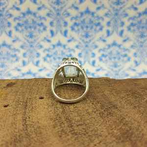 Anillo de Plata de Ley 925 de moda al por mayor, piedra facetada de amatista verde Natural, joyería natural inspirada en diamantes para fiestas - Product Image 4