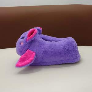 Chaussons antidérapants en peluche 3D pour femmes, bébés, filles, motif mignon et original, pour la maison - Product Image 5