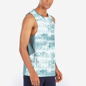 2024 personalizado clásico cuello redondo cómodo duradero secado rápido transpirable suave tela deportiva hombres camiseta sin mangas hombres - Product Image 3