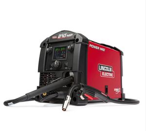 Soudeuse multiprocessus MIG 210 100% électrique portable avec alimentation en fil, utilisée pour le soudage de construction, poignée en plastique, ODM - Product Image 1