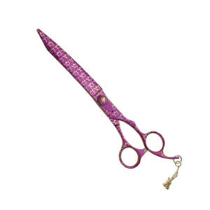 Ciseaux fantaisie pour salon de coiffure, en acier inoxydable, revêtement papier, ciseaux de coupe de cheveux pour barbier avec silencieux - Product Image 1