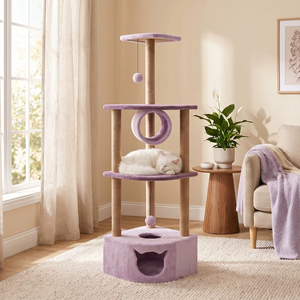 Amistar <b>Cat</b> Oasis – Luxury Tunnel <b>Cat</b> Scratcher, Multi-Functional Playground for All Breeds & Sizes - Product Image 4