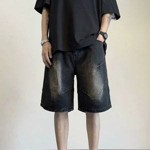 Shorts en jean décontractés pour hommes, design OEM personnalisé, haute qualité, respirant, 100% coton, léger - Product Image 1