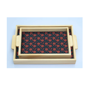 Plateau de présentation de stockage de bijoux rectangulaire en bois imprimé de conception unique personnaliser l'emballage à moins de votre budget - Product Image 1