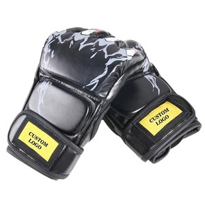 Nouvelle conception de gros de haute qualité Mma Gants Main Gants Formation en cuir personnalisé MMA Gants - Product Image 1