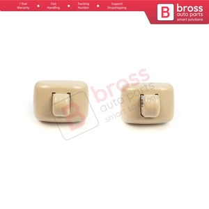 BDP1657-1 2 Piezas Ganchos para Visera Parasol Color Beige para A1 A3 A4 B7 B8 B9 A5 A6 C6 Q2 Q3 Q5 TT Exeo - Product Image 3