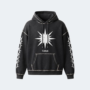 Sudadera con Capucha Extra Grande para Hombre, Logotipo en Relieve, Estilo Casual, Felpa Francesa, Corte Regular, Ropa de Otoño - Product Image 4