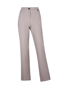 Pantalon noir taille haute pour femme, couleur unie, respirant, longueur normale, poches latérales, fermeture boutonnée, bas de tenue décontracté, idéal pour le printemps - Product Image 2