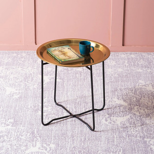 Mesa de centro de latón antiguo de diseño moderno, mesa auxiliar de Metal de aluminio hecha a mano para sala de estar, dormitorio, salón, decoración del hogar, venta al por mayor - Product Image 5