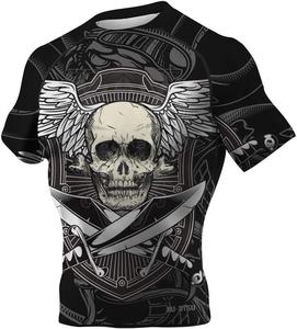 Camiseta de Compresión con Protección UV para Hombre, Estampada, con Logotipo Personalizado, Manga Larga, para Deportes - Product Image 1