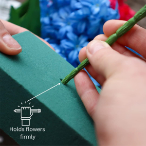 ฟองน้ำดูดซับน้ำสีเขียวทรงกลม สำหรับจัดดอกไม้ DIY โฟมดอกไม้แบบเปียก - Product Image 4