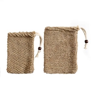 ถุงเก็บสบู่ผ้าป่านศรนารายณ์ออร์แกนิคสำหรับอาบน้ำและอาบน้ำเป็นมิตรกับสิ่งแวดล้อม - Product Image 4