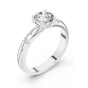 Anillo de Diamante de Laboratorio con Corte Cojín de 0.89 CT para Mujer, VVS-VS EF CVD, Piedras Decorativas, Oro de 18K, 14K, 10K y Plata 925, Rosa - Product Image 4