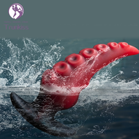 Octopus tentacule Anal godemichet Anal adulte produit de sexe Anal conception Unique sûr liquide Silicone matériel pieuvre Plug Anal