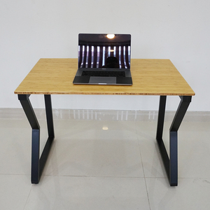 MBamboo <b>Desk</b> 100x60cm <b>Foldable</b> Laptop Table with Assembled Iron Legs Simple Design Style for Bedroom or Home <b>Office</b>-BFMB001 - Product Image 6