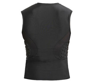 Customizable Quarterback <b>Padded</b> Football <b>Shirt</b> Sport-Specific Compression <b>Shirt</b> with Printed Technics Comfortable Supportive - Product Image 4