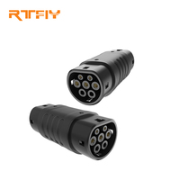 Adaptateur GBT vers Type 2 pour véhicule électrique, 3 phases 22 kW, 1 phase 7 kW, adaptateur de charge pour véhicule électrique GBT pour adaptateur de voiture Type 2