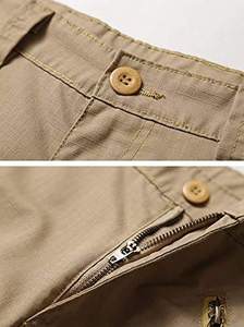 Pantalon cargo décontracté pour hommes marque personnalisée pantalon de jogging léger taille haute confortable 6 poches cordon de serrage vente en gros - Product Image 3