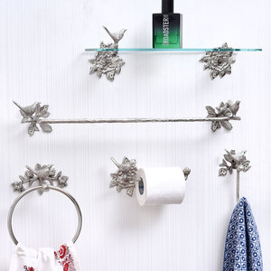 Bán Buôn Bạc Brass Khăn Móc Chim Thiết Kế Phòng Tắm Móc Trang Trí Sang Trọng Nhiệm Vụ Nặng Nề Treo Tường Móc - Product Image 4