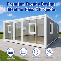 ADU de jardin pour une vie multi-générationnelle - Maison préfabriquée extensible - Structure modulaire empilable et chargement 40HQ