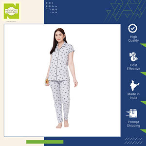 Fabricado EN LA India, la ropa de verano más vendida, Conjunto de pijama de dos piezas de algodón satinado para mujer, ropa de dormir a precio de lote - Product Image 2