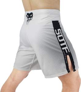Shorts de MMA sur mesure en gros, short de combat imprimé par sublimation, taille plus, tissage tricoté, anti-rétrécissement - Product Image 4