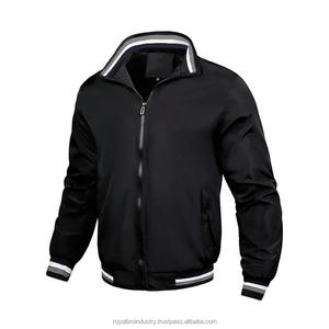 Blouson bomber imperméable et coupe-vent pour homme grande taille avec capuche, fermeture éclair, poche latérale, en cuir de vachette - Product Image 4