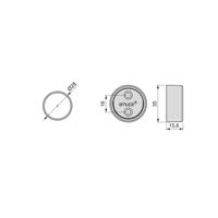 Emuca Juego de 2 Barras Redondas de Aluminio y Zamak Anodizadas Mate para Armario, D.28mm, 0.75m de Longitud con Soportes, España