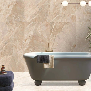BRECCIA BEUGE Carreaux de porcelaine émaillée 600x1200mm Carrelage de sol antidérapant brillant de style européen moderne pour une utilisation intérieure Villas Solide - Product Image 1