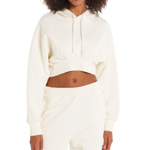 Sudadera con capucha de algodón con estampado de logotipo personalizado para mujer, sudaderas informales holgadas de manga larga con diseño de posición de logotipo frontal para Otoño/Invierno - Product Image 6