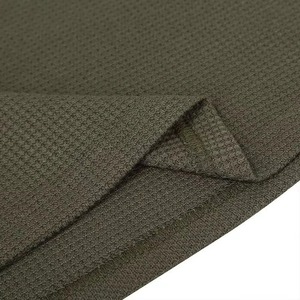 Camiseta de manga corta Polo de verano para hombre, camiseta de talla grande de Europa y Estados Unidos para hombre, camiseta de Waffle de verano, camiseta Henry - Product Image 3