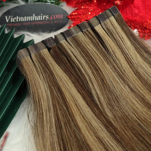 Extensiones de cabello virgen vietnamita 100% de la mejor calidad, rizo de onda de cutícula completa, paquete humano crudo grueso y recto, listo para exportar a Vietnam - Product Image 1