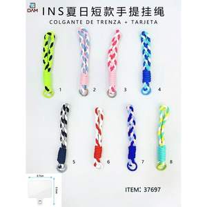 Cadena de Borlas y Cordón de Doble Color Hecha a Mano para Bolsos, Colgante de Moda de Verano INS Unisex para Uso Casual - Product Image 3