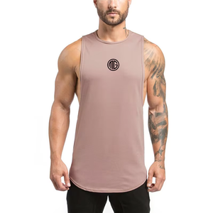 Camiseta sin mangas de algodón para hombre, camiseta de gimnasio informal para culturismo, ropa deportiva, camiseta muscular, camiseta sin mangas con serigrafía personalizada - Product Image 1