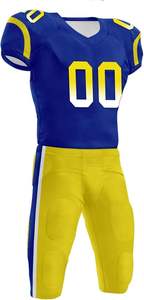 Uniforme personalizable de fútbol americano con el logotipo de tu equipo y el nombre del jugador Costura duradera La mejor calidad garantizada - Product Image 3