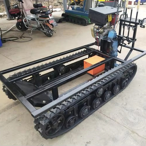 Châssis de robot sur chenilles avec cadre en acier et télécommande - Product Image 3