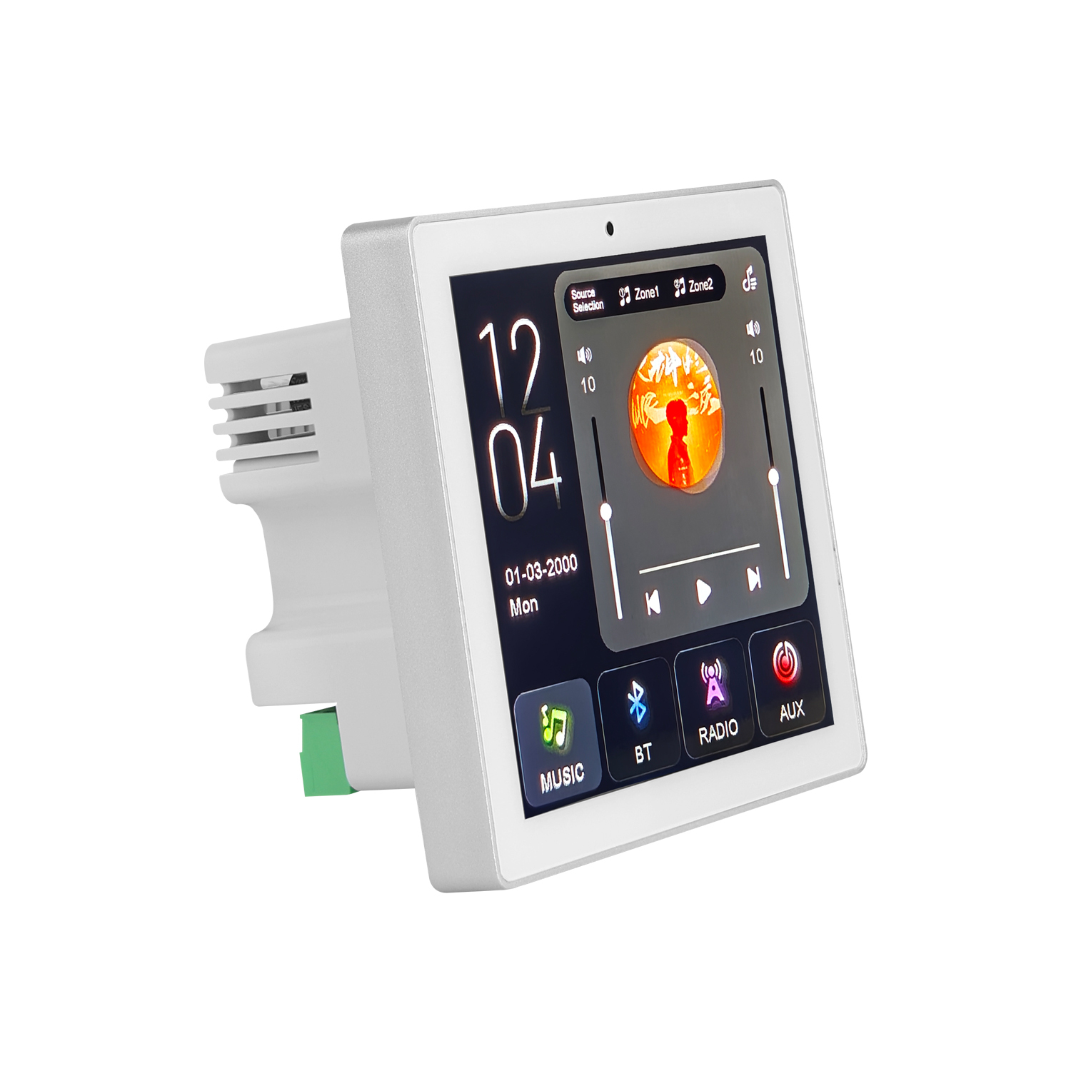 2-zone 4x25W Wall Amplifier Touch USB TF for FM EQ Home & Hotel Automation White/Black 5-Year Warranty DZA-425 · image 4