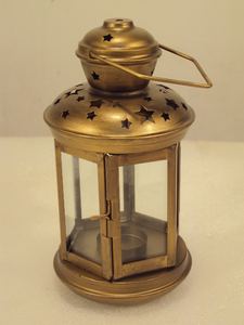 Linterna de Metal de estilo Vintage de diseño antiguo, Color Rojo Negro dorado para colgar y decoración de suelo para sala de estar del hogar - Product Image 5