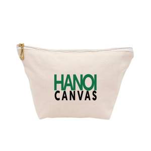 Trousse de maquillage compacte et écologique en coton personnalisée en usine ISO BSCI avec fermeture à glissière à la mode sac en toile à bas quantité minimale de commande pour le stockage des cosmétiques - Product Image 5