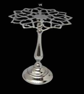 Nouveau design, table basse décorative classique en aluminium avec table d'appoint polie brillante pour table décorative de fête de mariage - Product Image 2