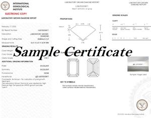 5.54 Carat VS CVD Blanc Lab Grown Diamond Emerald Shape Solitaire IGI Certified Fine Wedding Jewelry for Men/Women - Product Image 4