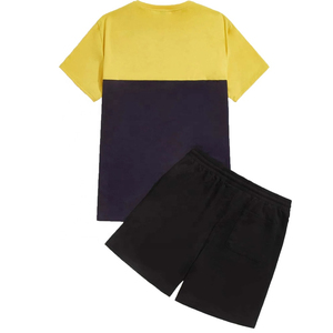 Sweat-shirt en coton pour l'été 2025, ensemble 2 pièces, t-shirt à manches courtes, short, jogging brodé, tenue décontractée, nouvelle collection - Product Image 5