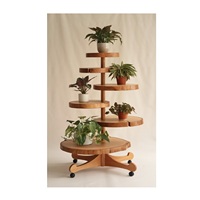 Support de plantes en bois écologique à faire soi-même avec options personnalisables pour les amateurs de jardinage, les décorateurs d'intérieur et les parents de plantes urbaines
