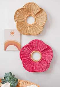 Decoración de Pared Multifuncional de Ratán Hecha a Mano, Ecológica, Minimalista, Móvil, para Aniversario - Product Image 3